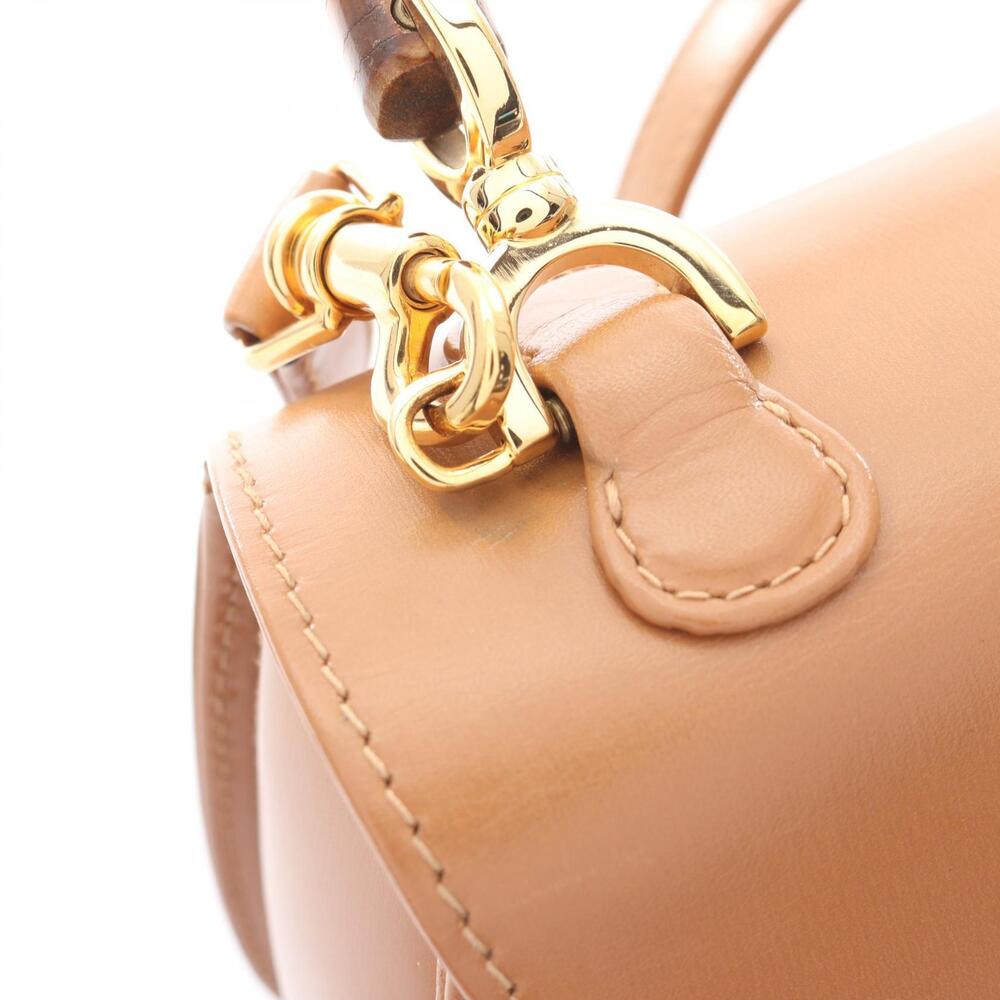 Gucci Leather Handbag Bamboo Brown - Picture 7 of 10